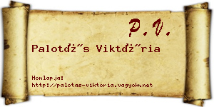 Palotás Viktória névjegykártya
